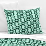 HLQ3 - Small - Harlequin Diamond Medley for the Court Jester in Teal Green Monochrome 