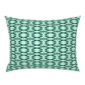 HLQ3 - Small - Harlequin Diamond Medley for the Court Jester in Teal Green Monochrome 