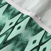 HLQ3 - Small - Harlequin Diamond Medley for the Court Jester in Teal Green Monochrome 