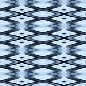 HLQ7 - Small - Contemporary Harlequin Diamond Medley for the Court Jester in Blue Grey
