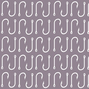 fish hooks // lilac- LARGE Scale