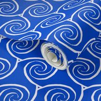 Spiral Triangles Cobalt Large