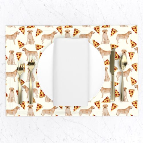 yellow labrador fabric pizza funny cute lab dog fabric labrador fabrics lab yellow lab