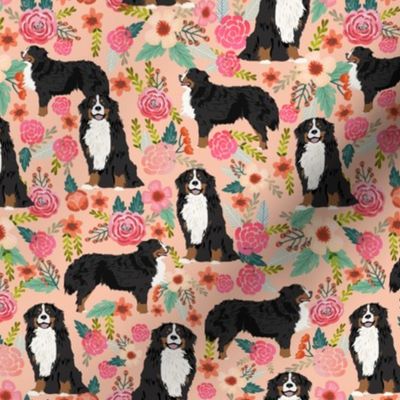 bernese mountain dog florals dog florals dog breed fabrics dog design cute flowers floral dogs best dog design