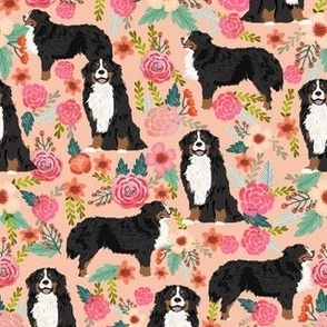 bernese mountain dog florals dog florals dog breed fabrics dog design cute flowers floral dogs best dog design