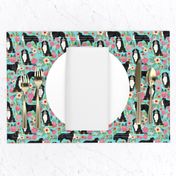 bernese mountain dog florals dog fabric dog breed fabric cute dogs best bernese moutain dog design