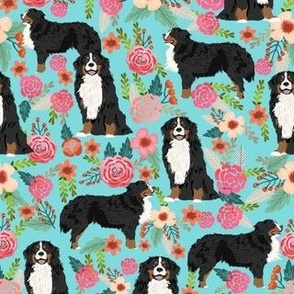 bernese mountain dog florals dog fabric dog breed fabric cute dogs best bernese moutain dog design