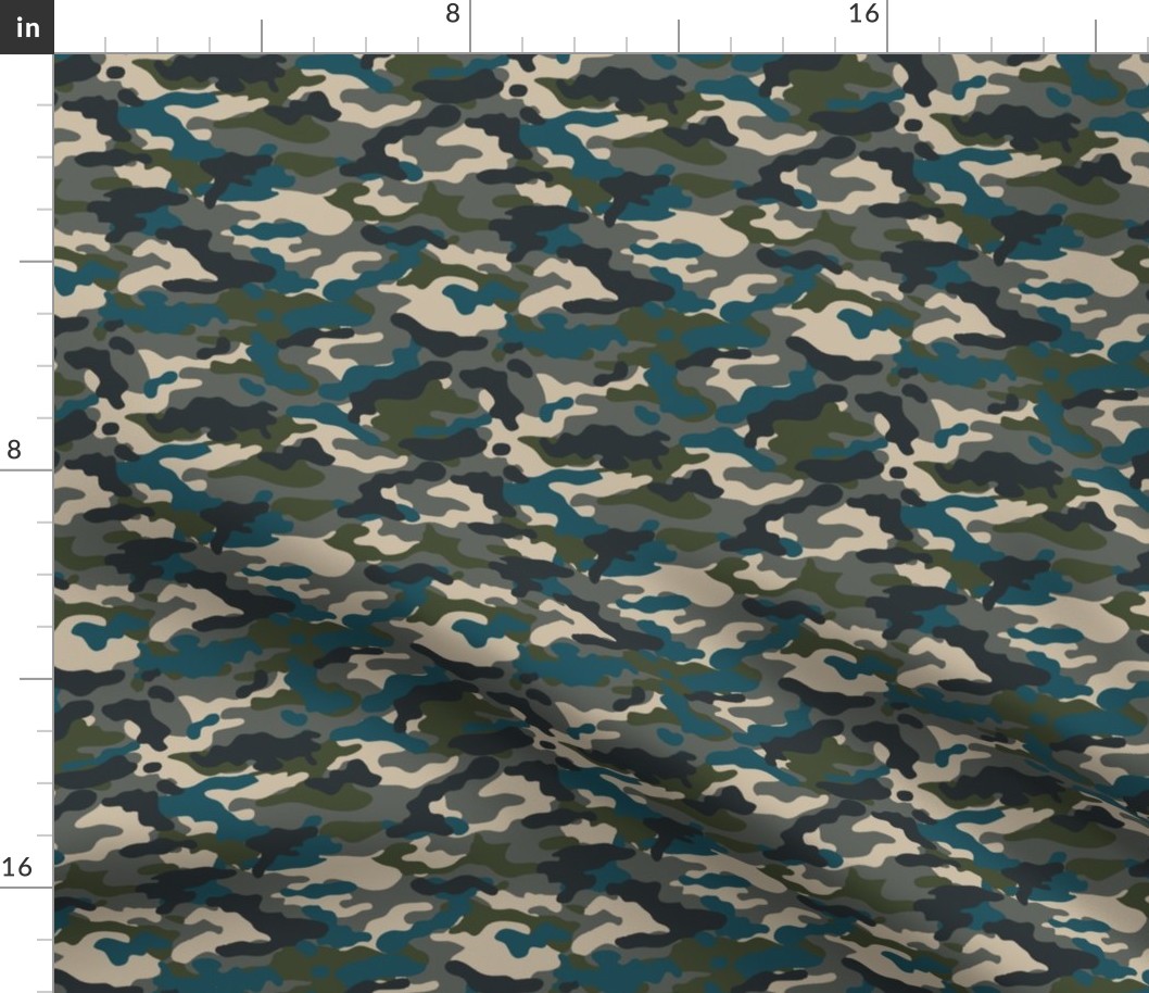 QPAT Teal Camo