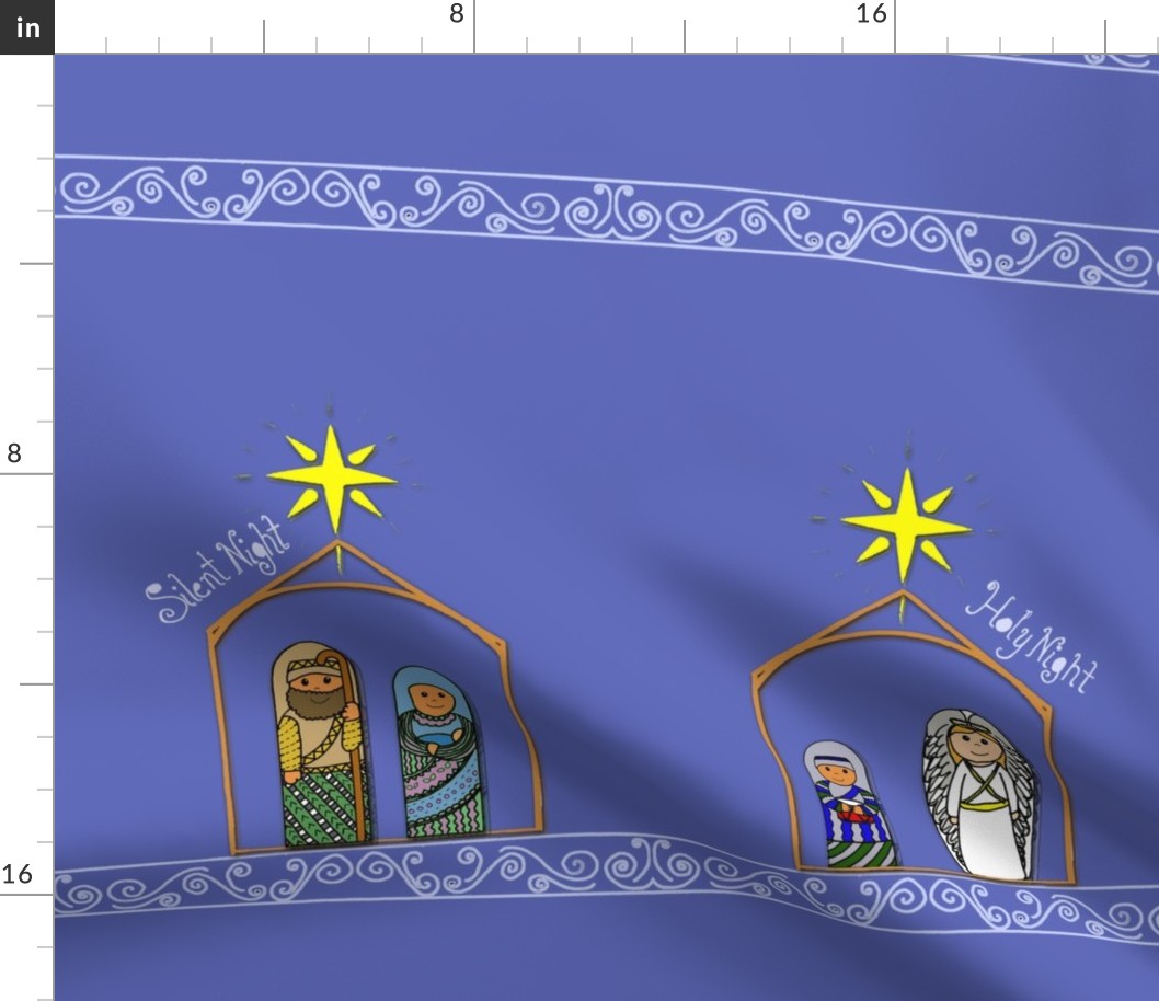 Holiday Nativity Gift Bag small  for Petal Cotton