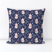 Sleeping Fox - close together - navy