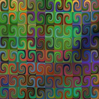 Swirls in Squares Geometric