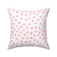 painted pink dots fabric, dots fabric, painted fabric, girls fabric