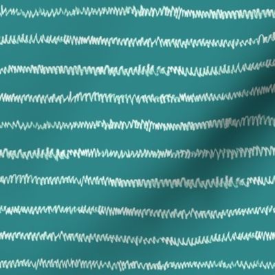 chalk mini-stripe on teal