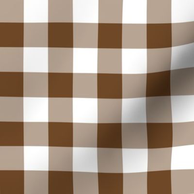 Gingham Brown