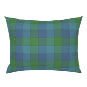 Paneled tartan check - 7"- cool colors