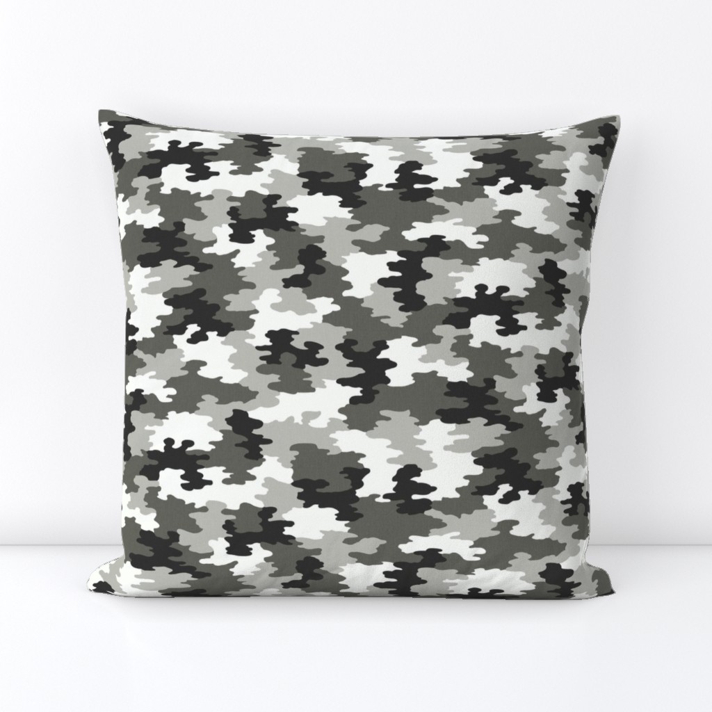 Camo Black/White/Grey Camoflauge