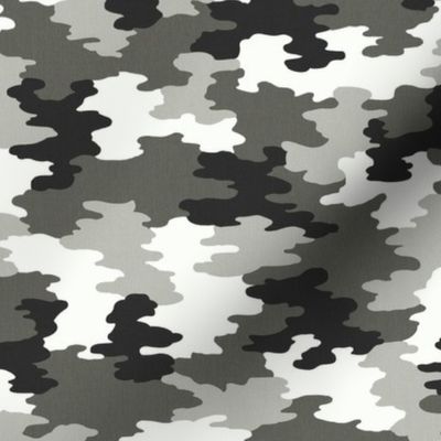 Camo Black/White/Grey Camoflauge