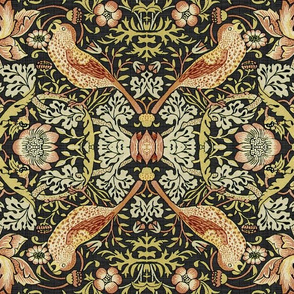 Reflections on William Morris ~ Strawberry Thief ~ Soft ~ XVI 