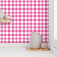 Gingham Bright Pink