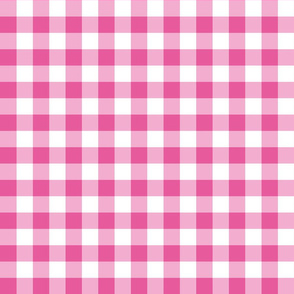 Gingham Bright Pink