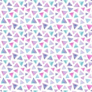 pink blue lilac triangles