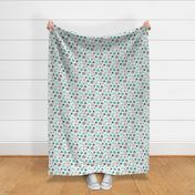 Stars Geometric Winter Fall Holiday Christmas Black & White Mint Green