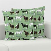 Four__horses_on_green_6