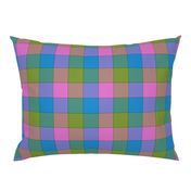 paneled tartan check - 6" - butterfly colors