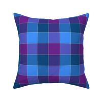 paneled tartan - 6" - bedtime blue