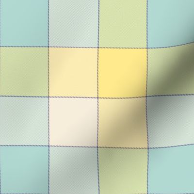 paneled tartan - 6" - pastel spring quilt
