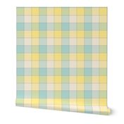 paneled tartan - 6" - pastel spring quilt