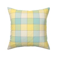 paneled tartan - 6" - pastel spring quilt