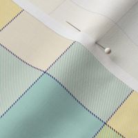 paneled tartan - 6" - pastel spring quilt