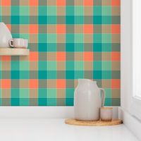 paneled tartan - 6" - retro surfing