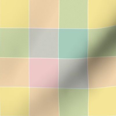paneled tartan - 6" - spring pastels