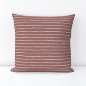 chalk mini-stripe on terracotta