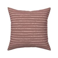 chalk mini-stripe on terracotta