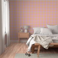 paneled tartan - 6" - sherbet pink