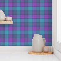 paneled tartan - 6" - jazz blues