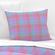 paneled tartan - 6" - pysanky purple