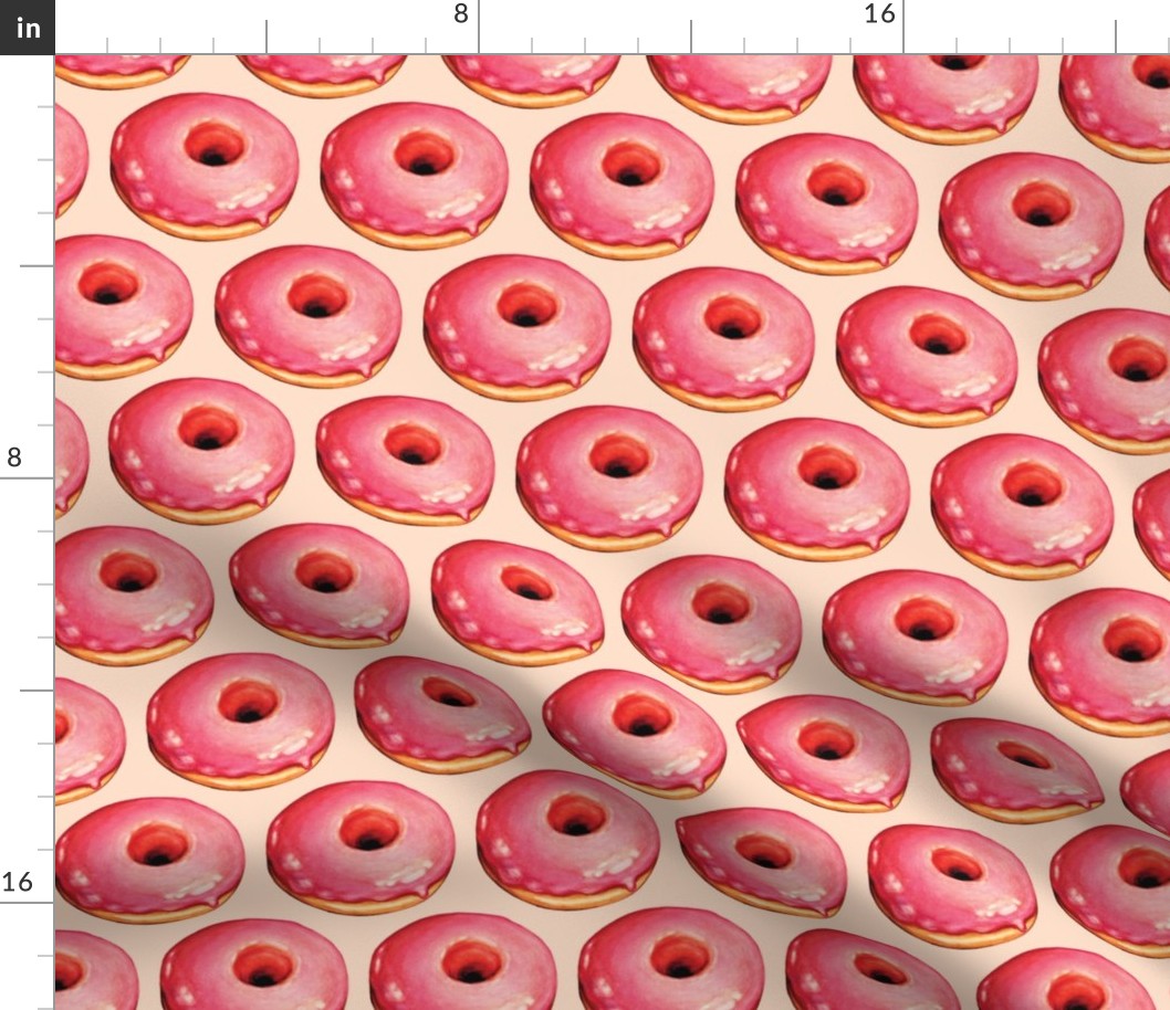 Strawberry Donut Pattern