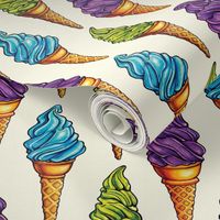 Purple Blue Green Ice Cream