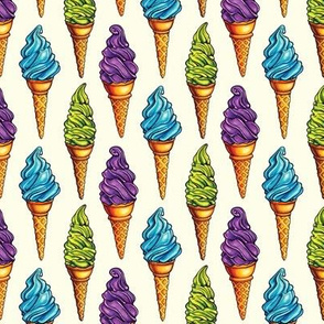 Purple Blue Green Ice Cream