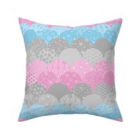 Scallop Sea (Pink and Blue)