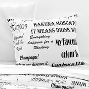 Black and White Wine Quotes