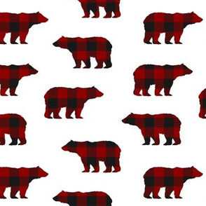 Buffalo Plaid Bears // Medium