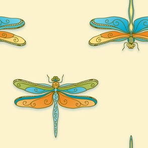 Elegant dragonflies