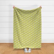 16-13P Yellow Green Apple Pie Gingham || Back to School Fruit Food Teacher Check American Lime Gray grey _Miss Chiff Designs