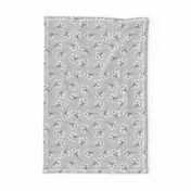 cottony forest heather blooms gray neutral flower design