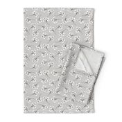 cottony forest heather blooms gray neutral flower design